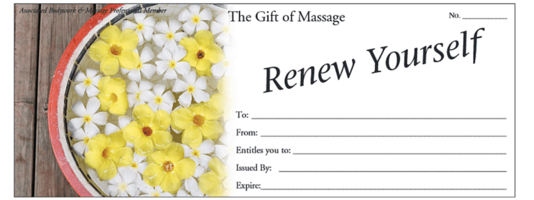 massage gift certificate 