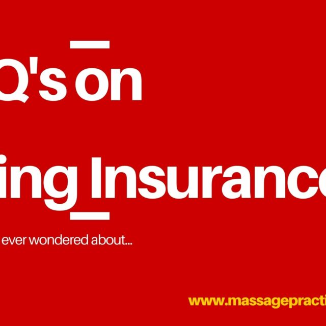 FAQ’s about getting massage covered by health insurance